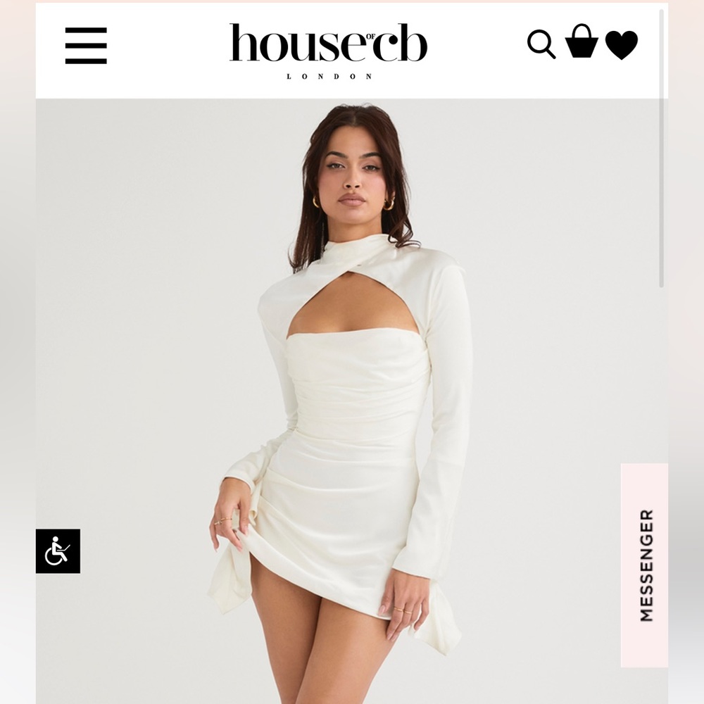 HOUSE OF CB Toira dress in ivory